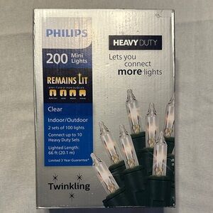 Philips Heavy Duty Mini String Lights - Clear